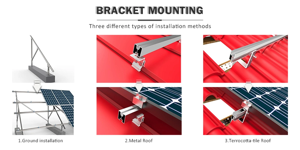 Solar Power System PV Panel off Grid Solar Energy System Rooftop Installation